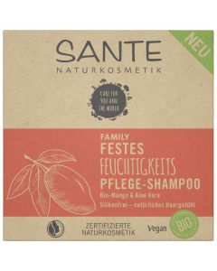 Bio Festes Shampoo Mango und Aloe 60g - für trockenes Haar - reinigt besonders mild - schäumt ergiebig - nachhaltige Alternative von Sante Naturkosmetik