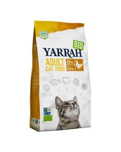 Bio Yarrah Katzenfutter Trockenfutter Huhn 2400g - 4er Vorteilspack - Tierfutter von Yarrah