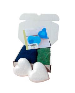 Auszeit Geschenkbox Von Herz zu Herz filzen DIY blau - Geschenkidee für Bastler