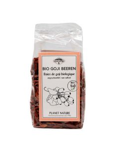 Bio Goji Beeren 150g - Unvergleichbar feinherbes Aroma - Superfood - Eiweißquelle und reich an Vitamin C und Eisen von Planet Nature