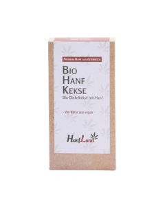 Bio Hanfkekse 125g - Optimaler Snack für Zwischendurch - Dinkel und Hanf Kekse - Laktosefrei - Hefefrei und ohne Palmöl von Hanfland
