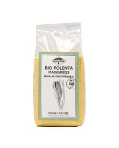 Bio Maisgrieß 450g - Polenta - Besteht aus fein vermahlenen Maiskörnern und hat einen leicht nussigen Geschmack von Planet Nature