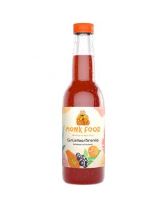 Bio MONK FOOD Papaya Grüntee Aronia Drink 330ml - herb fruchtiges Geschmackserlebnis für ein gutes Bauchgefühl