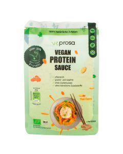 Bio Veprosa Thai Curry veganes Protein Saucenpulver 50g - 100% natürliche Inhaltsstoffe mit über 31% Proteinanteil - Zucker- und glutenfrei von VEPROSA