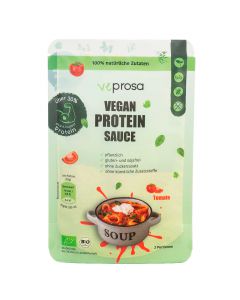 Bio Veprosa Tomaten veganes Protein Saucenpulver 50g - 100% natürliche Inhaltsstoffe mit über 31% Proteinanteil - Zucker- und glutenfrei von VEPROSA