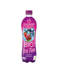 Bio Waldbeere Eistee 500ml - fruchtige Erfrischung in PET Flasche - ohne künstliche Aromen Farbstoffe und Konservierungsstoffe von Höllinger Juice