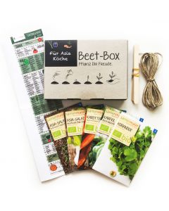 Bio Beet Box - Für Asia Köche - Saatgut Set inklusive Pflanzkalender und Zubehör