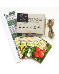 Bio Beet Box - Für Teilzeit Italiener - Saatgut Set inklusive Pflanzkalender und Zubehör