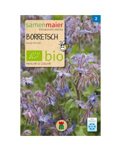 Bio Borretsch - Saatgut für zirka 8 Pflanzen