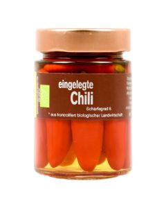 Bio Chili eingelegt Schärfegrad 6 192ml