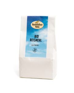 Bio Reismehl glutenfrei 500g - ideal für Menschen mit Zöliakie - zum Backen geeignet - Reismehl in bester Bio Qualität von Rosenfellner Mühle