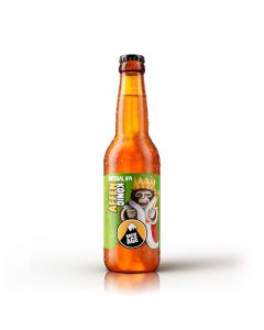 Affenkönig Imperial IPA Bier 330ml - exotische Frische - herber Biergeschmack im Abgang - Grapefruit - Maracuja - Citrusnote von Brew Age