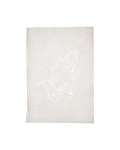 Handgeschöpftes Büttenpapier mit Wasserzeichen - Betende Hände - DIN A4