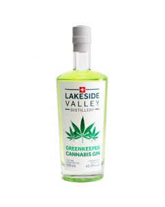 Cannabis Dry GIN 500ml - Fruchtig - verspielt aber nicht aufdringlich süss und sehr erfrischend ist der Dry Gin von Lakeside Valley Distillery