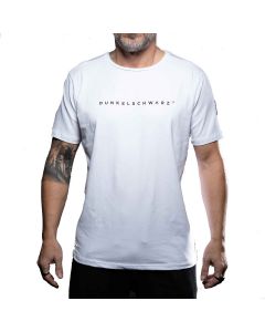 Dunkelschwarz T-Shirt DS-1 LOGO white