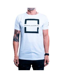 Dunkelschwarz T-Shirt DS-1 FRAME white