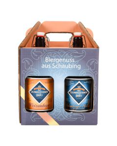 Bier Probierkarton 4x1000ml - vier ausgewählte Bierspezialitäten - perfekte Geschenksidee für Bierliebhaber von Dunkelsteiner Bräu