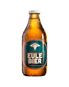 Eule Bier 330ml - Bier mit belebender Wirkung - Fruchtige Hopfenaromen - pilsig bitter am Gaumen -naturtrüb - hell - herrlich von EULE Bier