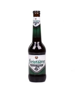 Black Bock Bier 330ml - kastanienbraune Farbe - cremiger Schaum - kräftiger Antrunk - saisonal limitierte Auflage von Freistädter Bier