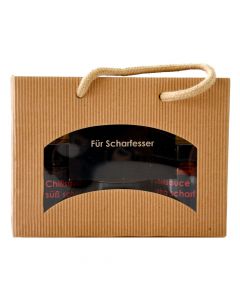 Geschenkbox Für Scharfesser Chili Saucen 2x155g und Habanero Sauce 50g