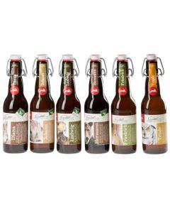 Bier Probierpaket 12 x 330ml - CO2-neutral - handgebraut - aromatisches Naturbier - untergärig - Röstaromen von Brauerei Gratzer