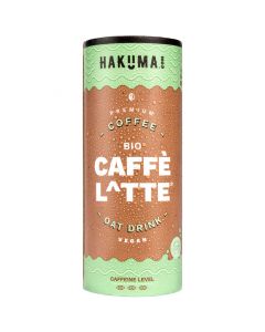 HAKUMA Bio Caffe Latte 235ml - Premium Caffe Latte auf Hafermilchbasis - in der CartoCan - vegan und glutenfrei von HAKUMA