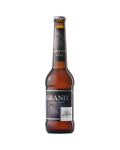 Granitbier 330ml - kräftig am Gaumen - dunkle Farbe - leichte Karamellnote - Hauch von Blumigkeit - Bier von Brauerei Hofstetten