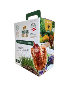 Pressgold Universaldünger organische Hühnermist Pellets 3kg