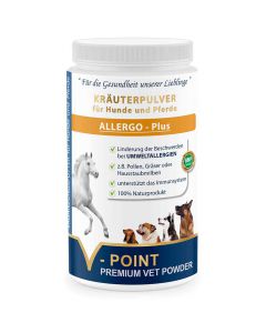 Allergo Plus - Premium Kräuterpulver für Hunde und Pferde 500g