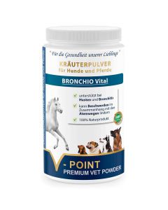 Bronchio Vital - Premium Kräuterpulver für Hunde und Pferde 500g 