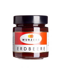 Erdbeer Fruchtaufstrich 165g - sehr schmackhaftes Aroma - händisch verrührt - besondere Marmelade von Wurzers