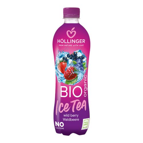 Bio Waldbeere Eistee 500ml - fruchtige Erfrischung in PET Flasche - frei von künstlichen Aroma Farbstoffen und Konservierungsstoffen von Höllinger Juice