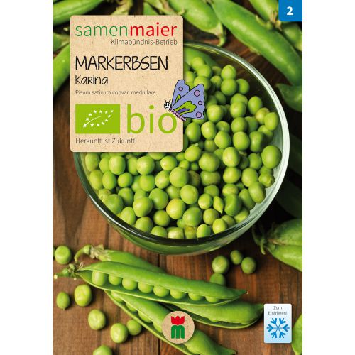 Bio Markerbsen Karina - Saatgut für zirka 40 Pflanzen