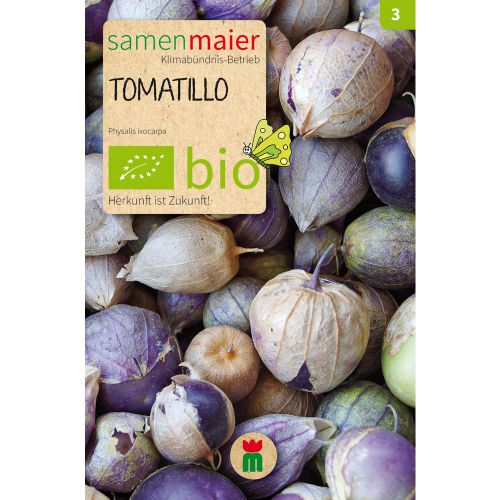 Bio Tomatillo Mischung violett weiß - Saatgut für zirka 15 Pflanzen