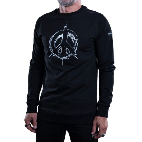 Dunkelschwarz DS-5 Sweatshirt PEACE black