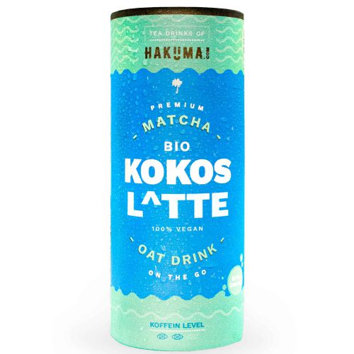 HAKUMA Bio Kokos Latte 235ml - Premium Matcha Latte mit Hafer und extra creamy Kokosmilch
Urlaubsfeeling in der CartoCan von HAKUMA