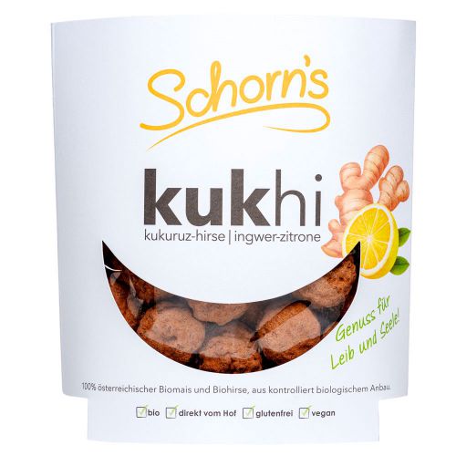 Kukhi Ingwer-Zitrone Mais-Hirse Knabbergebäck 100g