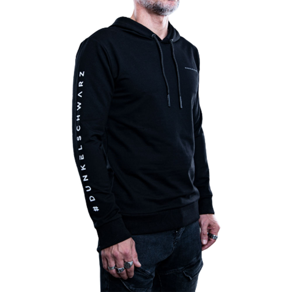 Dunkelschwarz Hoody DS-3 HTARM black von dunkelschwarz online
